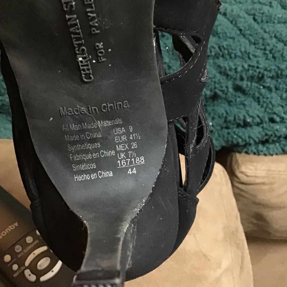 CHRISTIAN SIRIANO women’s high heel shoes sz 9  black - Picture 7 of 8